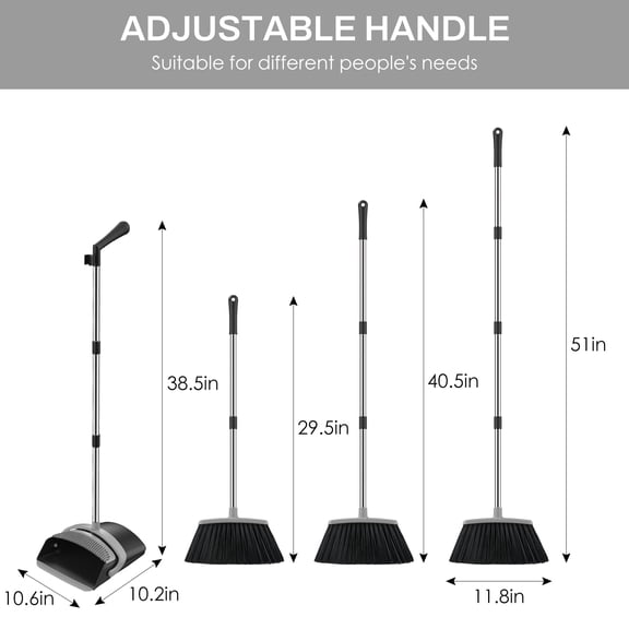 Broom and Dustpan Set for Home