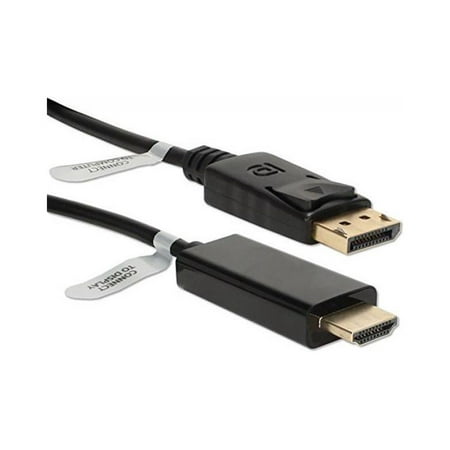 UPC: 0037229005530 | QVS 15ft DisplayPort to HDMI Digital A/V Cable