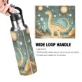 thumbnail image 4 of Yayeee 20oz Insulated Water Bottle Double Wall Stainless Steel with Flip Straw Lid, Dinosaur with Stars, 4 of 7