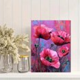 thumbnail image 2 of Impressionist Poppy Flower Canvas Painting，Floral Wall Decor for Living Room Bedroom Dining Room Office Hotel, 2 of 8