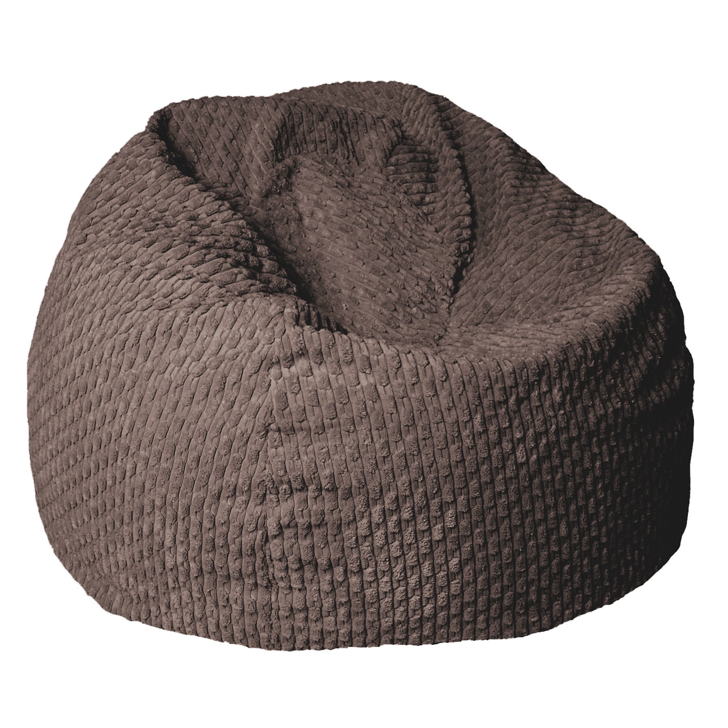 Sorra Home Becklee Chocolate Bean Bag 30 in W x 30 in W x 20 in H