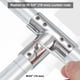 thumbnail image 4 of Conector de Varilla de Cortina de Esquina Uxcell, 2 Pcs Conector de Varilla de Cortina Tee para Varilla de 3/4", Negro, 4 of 5