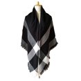 thumbnail image 2 of PaZinger Women's Warm Plaid Large Tartan Scarf Cape Blanket Scarves Fashion Wrap Shawl, 2 of 4