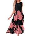 thumbnail image 1 of Femmes Robe Élégante Mode Irrégulière Robe Fendue Casual Simple Vacances en Bord de Mer, 1 of 7