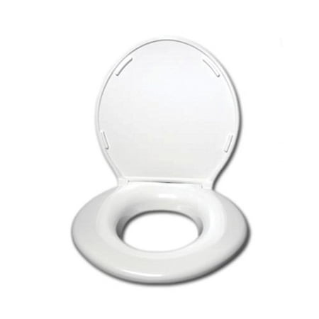 Elongated Toilet Tank Cover - Big John Products Standard Elongated Closed Front Toilet Seat with Cover, White