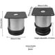 thumbnail image 2 of Kigniote 8Pcs Stainless Steel Adjustable Furniture Legs Cabinet Leg Round Adjustable Leg Table Leg Furniture Feet Leg for Desk Sofa with 32Pcs Mounti, 2 of 5