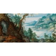 thumbnail image 3 of Marten Ryckaert 14x9 Black Modern Framed Museum Art Print Titled - A Mountainous Landscape with Huntsmen, 3 of 5