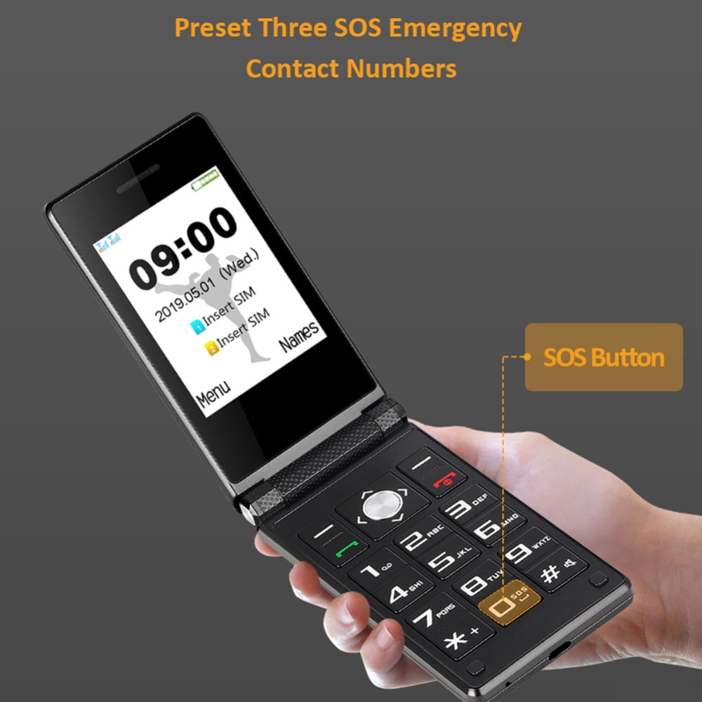 SPC Stella 2: Mobile Folding Mobile Phone for Seniors, Large Buttons, Easy  to Us