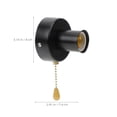 thumbnail image 2 of OHOIOLLA Pull Chain Light Fixture Black Lamp Socket Replacement for Ceiling Lamps Easy Installation, 2 of 8