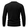 thumbnail image 6 of Men's Henley Long Sleeve Shirt Textured Jacquard Knit Button Down Casual Top for Fall Everyday Wear, 6 of 8