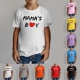 thumbnail image 2 of YUEHUA Boys Tshirts 5T MAMA's BOY Toddler Boy Shirt Baby Tee, Size 10-11 Years, 2 of 5