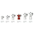 thumbnail image 6 of Bialetti Moka Express Stovetop Maker with Free Ground Coffee, 6-Cup & Coffee, Silver, 6 of 10