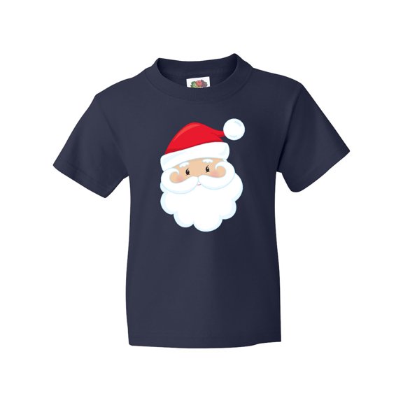 Inktastic Santa Claus, Smiling Santa, Santa Hat, Christmas Youth T-Shirt