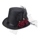thumbnail image 4 of Sombrero de copa victoriano para disfraz, accesorios de cosplay para fiestas de carnaval y adultos. Altura 15cm, 4 of 9