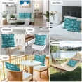 thumbnail image 4 of Outdoor Waterproof Throw Pillow Covers Set of 2 Turquoise Fish Scales Decorative Pillowcases Square Outdoor Pillows Cushion Case 18x18 Inch Ombre Fish Tail Patio Pillows for Couch Sofa Bed Garden, 4 of 9