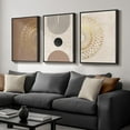 thumbnail image 2 of Neutral Singg Wall Art for Living Room, 3 Piece Modern Canvas Prints Paintings Artwork for Walls-Tan Beige Brown Minimalist Pictures for Living Room Hallway Bedroom Wall Decor, 2 of 6