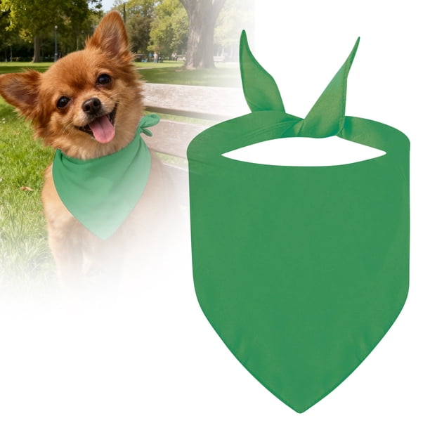 Pañuelo triangular de poliéster para mascotas, toalla y babero de alta absorbencia, lavable, para gatos y perros de todos los tamaños, elegante accesorio para la alimentación de mascotas