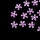thumbnail image 4 of DIY 20 piezas de 9 mm (0,4 pulgadas) Mini flores de resina con diamantes de imitación brillantes de resina plana Púrpura, 4 of 9