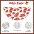 thumbnail image 3 of Rateoe Hand Drawn Watermelon Pattern Christmas Tree Skirt with Ties , Christmas Tree Decorations, Farmhouse Christmas Decor Xmas Holiday Decorations-30", 3 of 6