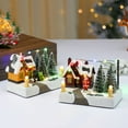 thumbnail image 4 of Christmas Luminous Music Box Ornaments Christmas Present Snow Scene Decorations, 4 of 8