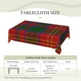 thumbnail image 6 of Rectangle Table Cloth, Scottish Clan Connolly Dress Tartan Plaid Resistant Washable Tablecloth Decorative Table Cover for Dining, Indoor and Outdoor, 6 of 6