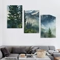 thumbnail image 4 of nygtbtfer for Living Room Modern Wall Decor for Bedroom Office Decor Mountain Forest Landscapes Ink Painting 3 Piece Framed Canvas Art Prints Ready to Hang Wall Pictures 12x16x3pcs, 4 of 4