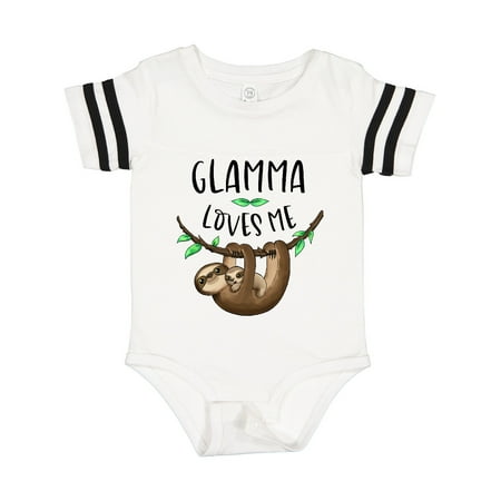 

Inktastic Glamma Loves Me Cute Sloth and Baby Gift Baby Boy or Baby Girl Bodysuit