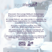 LongLifrNutri Fucoidan 500mg - 120 Vegetarian Capsules, Brown Seaweed Extract for Energy & Wellness