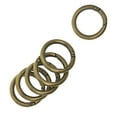 thumbnail image 2 of GUOOL 2x6Pcs Spring Gate O Rings Round Carabiner Clamp Clasp DIY Accessory Alloy Snap Clip Push Gate Snap Hook for Jewelry Making Bag , Bronze, 3 Pcs, 2 of 9