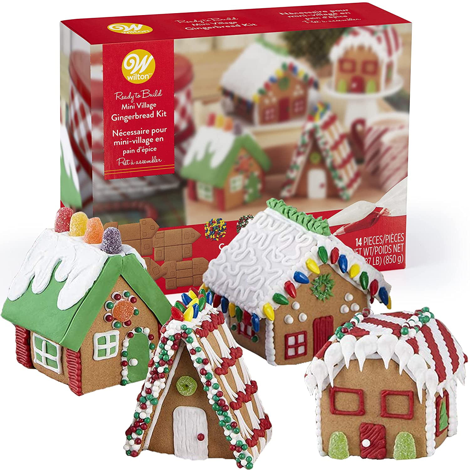 Wooden Food Play Set Kids Kitchen Pretend Christmas Cookies Gingerbread House 