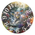 thumbnail image 5 of Tiger Flowers Butterflies Waterfall 10 inch Wall Clocks Non Ticking Easy to Read Battery Decorative for Home Bathroom Kitchen Bedroom Living Room, 5 of 8