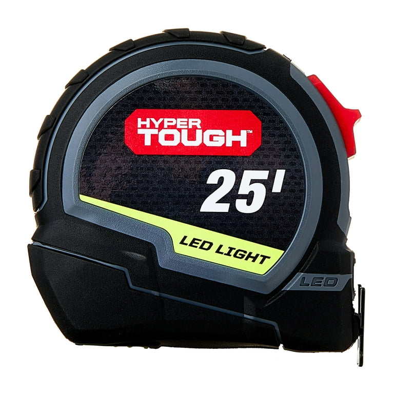Hyper Tough 25ft. LED Tape Measure - Walmart.com