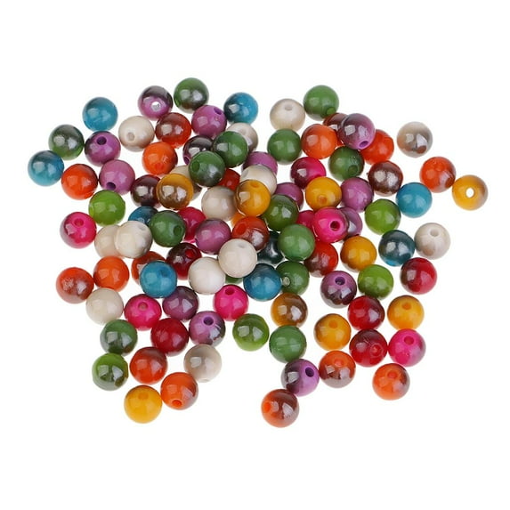100 Pcs Mix Color Solid Resin Beads Charms For Bracelet Jewelry Making Beads