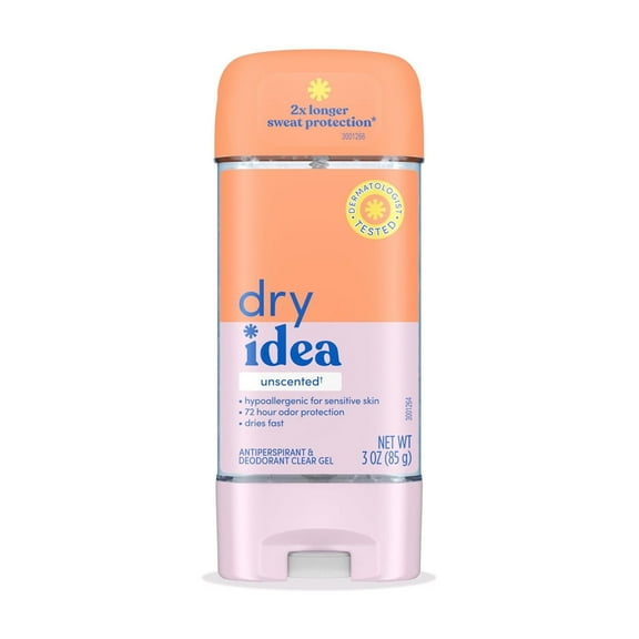 Dry Idea Gel Deodorant & Antiperspirant (Pack of 3)
