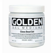 Golden Artist Colors Gel Mediums, Glass Bead Gel, Translucent 8 oz.