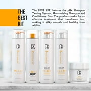 GK Hair Keratin Treatment for Frizzy Hair, 33.8 Fl Oz/1000ml - Smoothing, Moisturizing, Shiny, Formaldehyde-Free