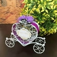 thumbnail image 2 of opvise Heart Carriage Couch Sweets Chocolate Candy Box Wedding Party Favours Gift Box Purple, 2 of 6