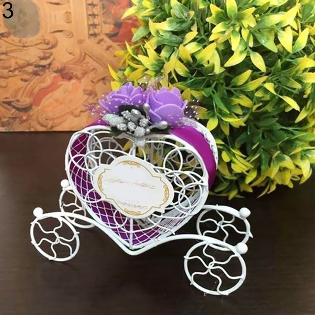 Lubelski Heart Carriage Couch Sweets Chocolate Candy Box Wedding Party Favours Gift Box