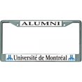thumbnail image 1 of Cadre de Plaque d'Immatriculation Chromée Alumni de Montréal, 1 of 1