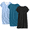 Dark Blue/Blue Moon/Black, variant on Cotton Nightgowns for Women 3 Pack Sleepshirts Short Sleeve Night Shirt Tshirt Night Gown Soft Sleepwear Print Sleep Dress