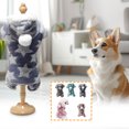 thumbnail image 4 of Fiudx Sudadera con Capucha de Forro Polar Súper Suave para Mascotas, Pijama con Estampado de Estrellas, Abrigo Cálido de Invierno, Ropa de Dormir Versátil para Uso Diario, para Perros Pequeños y Gato, 4 of 5