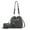 Charcoal Gray, variant on Ryder Vegan Leather Women's Shoulder Bag, Sleek Bucket Handbag & Wristlet Wallet by Mia K - Navy