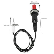 Piezo Igniter 2 Set, Gas Grill Igniter, Push Button Piezo Ignition Spark Lighter, Barbecue Igniter for Gas Fireplace, Camping Stove, Grill BBQ Oven, Patio Heater with 39 Wire