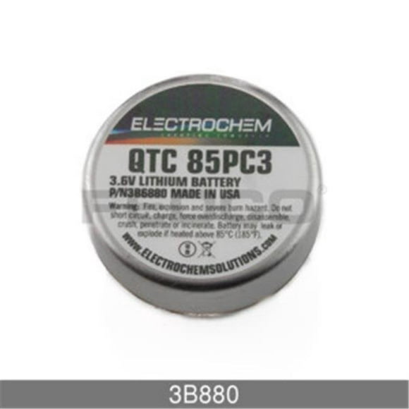 FedCo Batteries Compatible avec la Cellule de Plaquette de Lithium Electrochem 3B880 3.6V 1000mAh pour les Applications Industrielles et de Mémoire