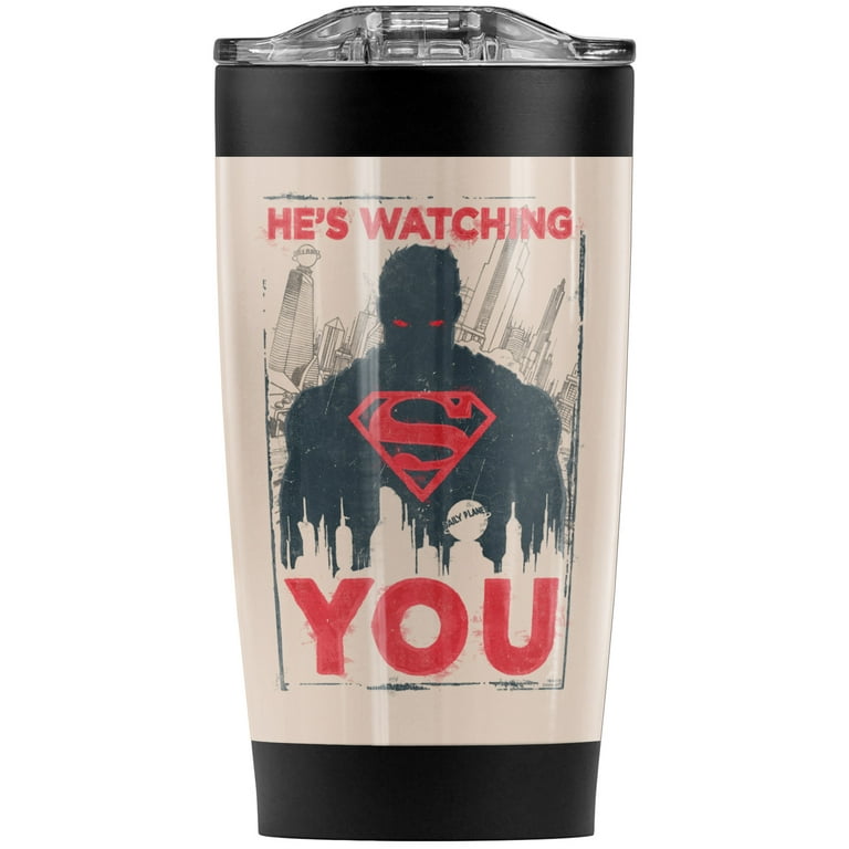 Superman 18 oz. Stainless Steel Travel Mug with Handle