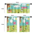 thumbnail image 4 of LALILO Kitchen Curtains and Valances Set of 3 36" Cute Window Treatment Tiers for Window Decor, 4 of 5