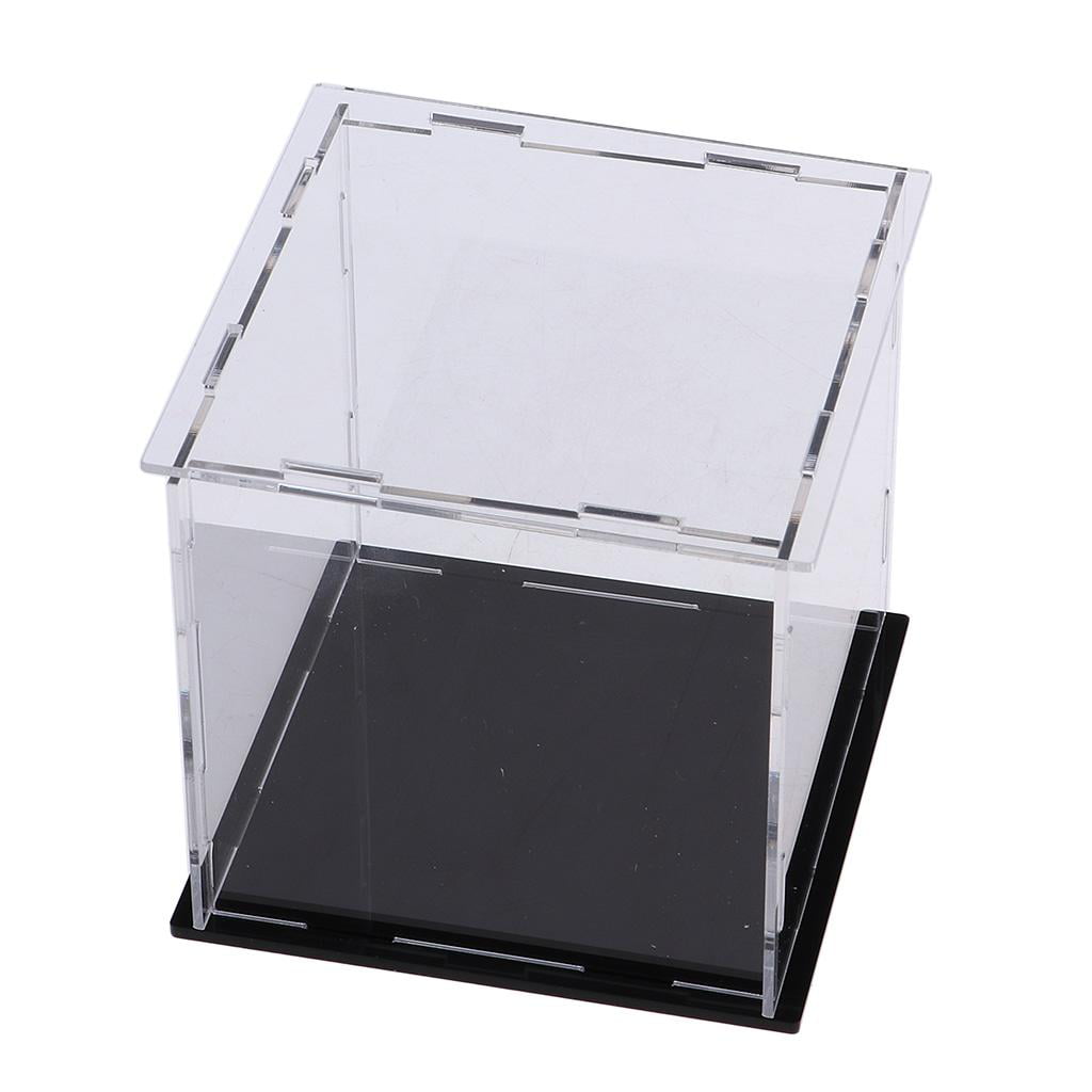 4x4x4" Transparent Acrylic Display Case Dustproof Assembled Model Show Box 