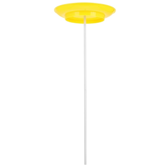 ibasenice 1Set Easy to Learn Yellow Spinning Plate Juggling Prop for Professional and Beginner Performers