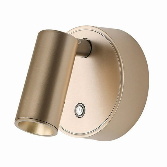 LED Wall Lamp Mini Rechargeable Spotlight Punch-Free Installation, Three-Color Dimmable, for Living Room and Bedroom,1 * LED light 1 * Charging cable