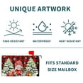 thumbnail image 4 of Merry Christmas Gnomes Mailbox Covers Magnetic Standard Size 25.5" X 21",Xmas Gift Winter Tree Red Buffalo Plaid Check Snowflake Mailbox Wraps Post Letter Box Cover for Holiday Garden Yard Decor, 4 of 6